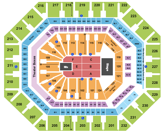 Footprint Center Trans-Siberian Orchestra Seating Chart